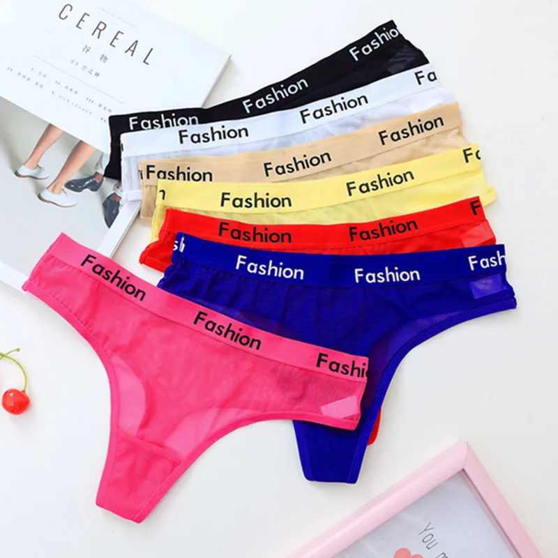 7 Colors Sexy Women Underwear Panties Seamless Transparent G-String Panties Thongs Hot Sale
7 Colors Sexy Women Underwear Panties Seamless Transparent G-String Panties Thongs Hot Sale