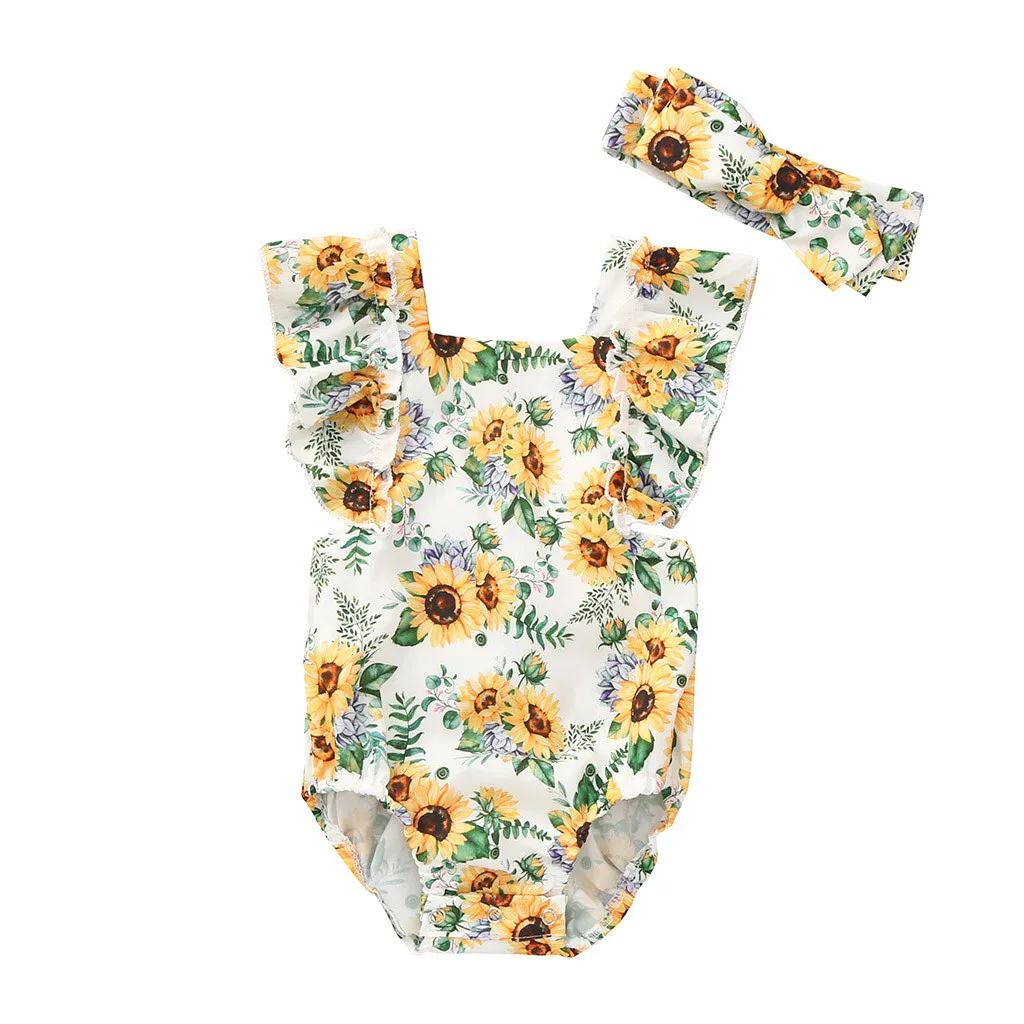 Romper Summer NewBorn Baby Girl Clothes Fashion Sunflower Print Casual Romper Clothes Comfortable ropa bebe recien nacido
Romper Summer NewBorn Baby Girl Clothes Fashion Sunflower Print Casual Romper Clothes Comfortable ropa bebe recien nacido
