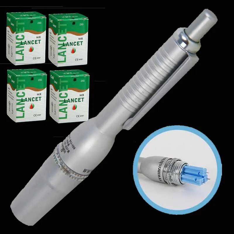 ear acupuncture probe+50pcs 23G/26G/28G Lancets needle Sterile disposable phlebotomy needle spilled blood needle pen free ship
ear acupuncture probe+50pcs 23G/26G/28G Lancets needle Sterile disposable phlebotomy needle spilled blood needle pen free ship
