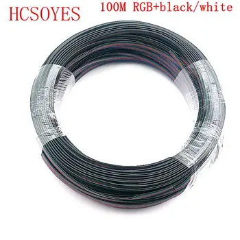 100m 4 Pin Extension RGB black/white Wire Cable led connector For ws2801/5050 /3528/lpd8806/apa102 smd RGB LED Strip 22AWG line
100m 4 Pin Extension RGB black/white Wire Cable led connector For ws2801/5050 /3528/lpd8806/apa102 smd RGB LED Strip 22AWG line