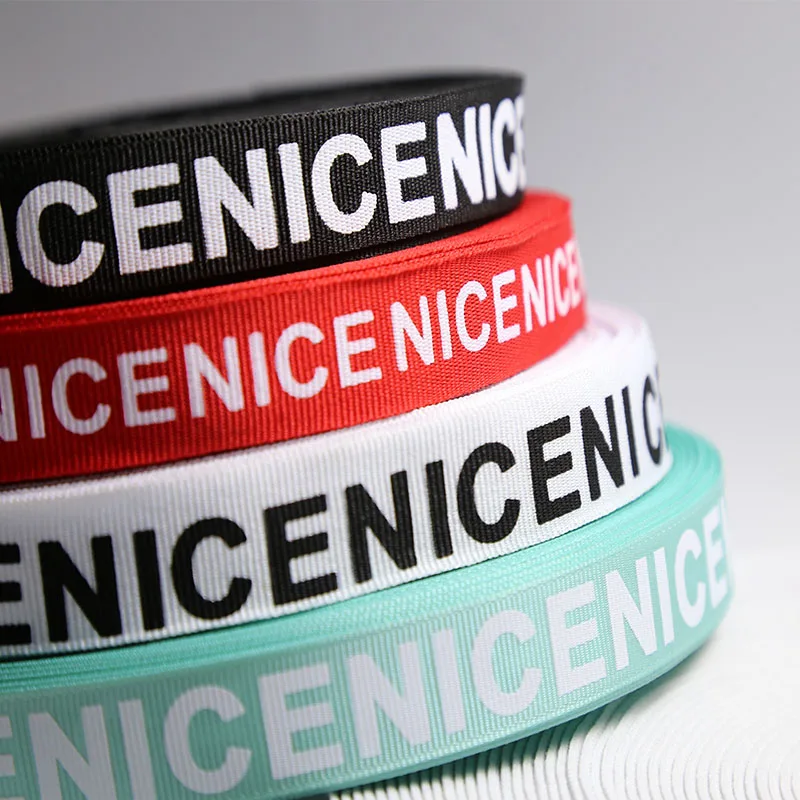 2cm NICE Letters Ribbon Dress Ribbon cloth with backpack belt shoes decoration Letter Streamers 10M
2cm NICE Letters Ribbon Dress Ribbon cloth with backpack belt shoes decoration Letter Streamers 10M