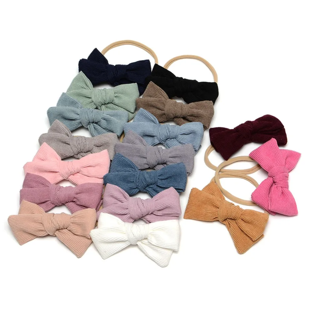 17pcs/lot Corduroy Topknot Bow Baby Headband FabricBaby Girls Bows Hair Bands Soft Nylon Hair Accessories 17 Colors JFNY114
17pcs/lot Corduroy Topknot Bow Baby Headband FabricBaby Girls Bows Hair Bands Soft Nylon Hair Accessories 17 Colors JFNY114