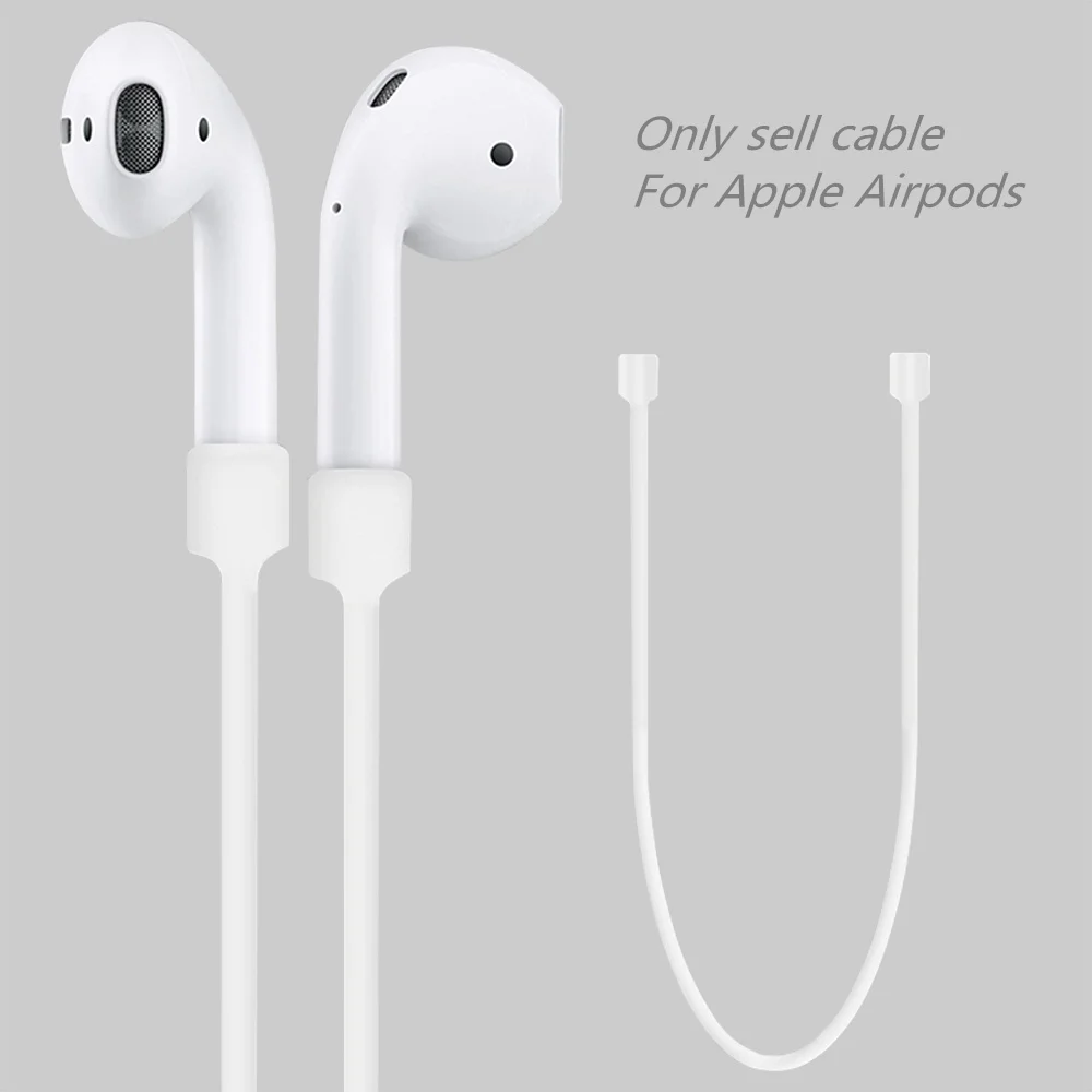 Силиконовый кабель для наушников Apple Airpods шнур iphone 7|headphone accessories|cable headphonesilicone earphones