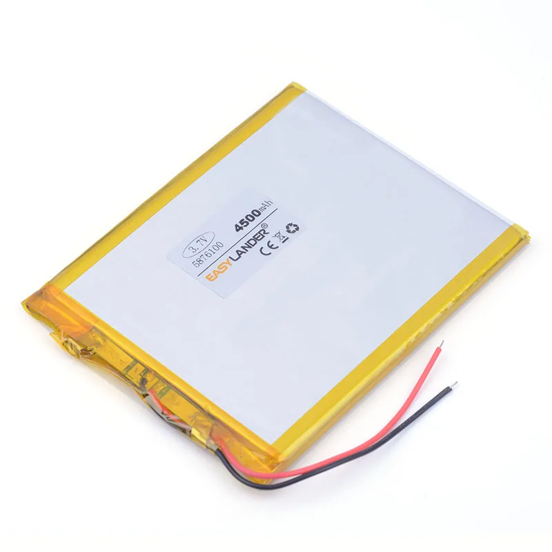 3 7 V 4500mAh 5876100 LiPo полимерная литиевая аккумуляторная батарея для GPS PSP DVD PAD