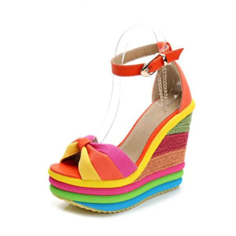 WDHKUN 2019 New Summer Sexy Bohemia Casual Rainbow Peep Toe Platform Sandals For Womens Wedges Sandalias Plataforma Shoes High
WDHKUN 2019 New Summer Sexy Bohemia Casual Rainbow Peep Toe Platform Sandals For Womens Wedges Sandalias Plataforma Shoes High