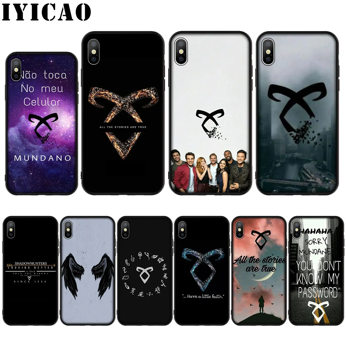IYICAO Shadowhunters Colorful Silicone Soft Case for iPhone XR X XS Max 8 7 6 6S Plus 5 5S SE Cover
IYICAO Shadowhunters Colorful Silicone Soft Case for iPhone XR X XS Max 8 7 6 6S Plus 5 5S SE Cover