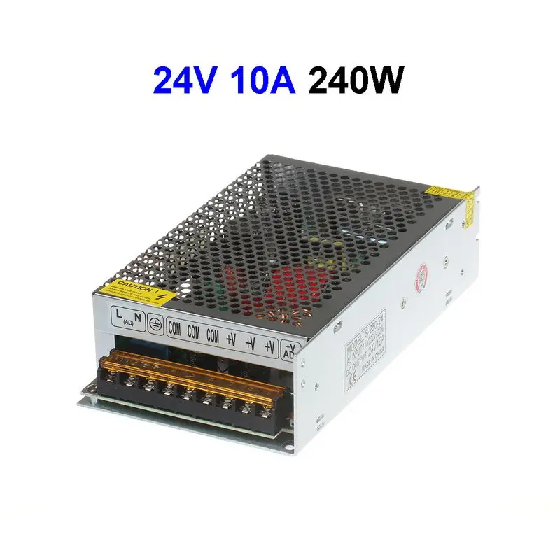 5pcs DC24V 10A 240W Switching Power Supply For LED Display LED Controller CCTV Security Cameras LCD Monitor
5pcs DC24V 10A 240W Switching Power Supply For LED Display LED Controller CCTV Security Cameras LCD Monitor