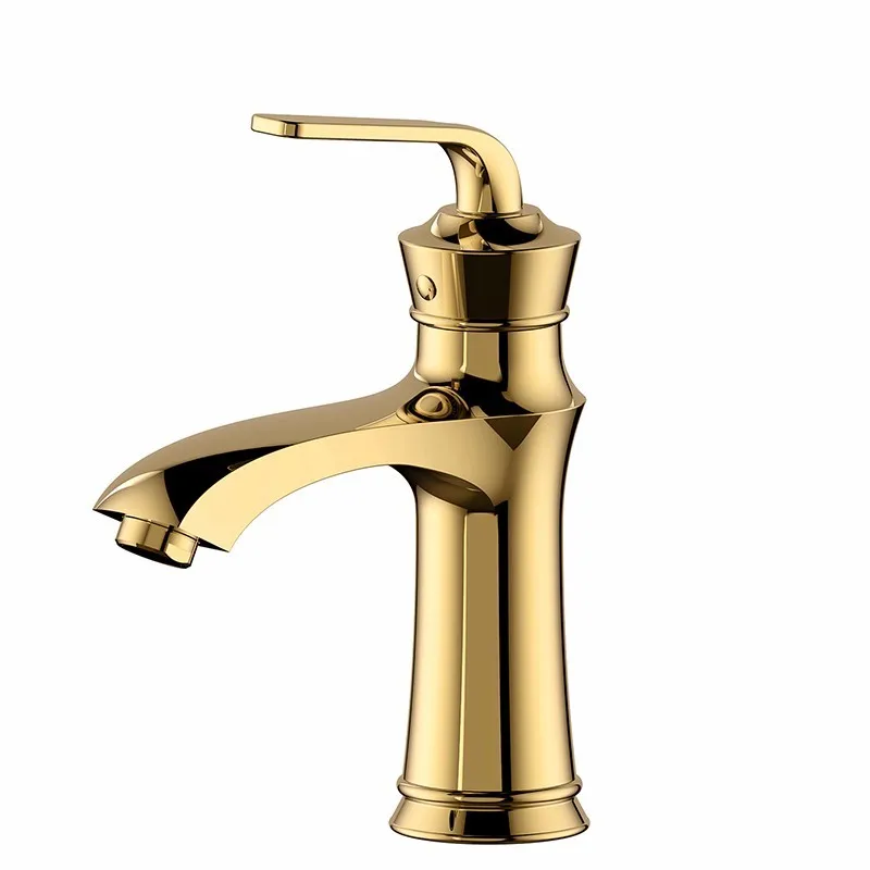 Gold plated brass bathroom sink faucet Hot and cold water tap Multi series basin faucet with waterpipe
Gold plated brass bathroom sink faucet Hot and cold water tap Multi series basin faucet with waterpipe