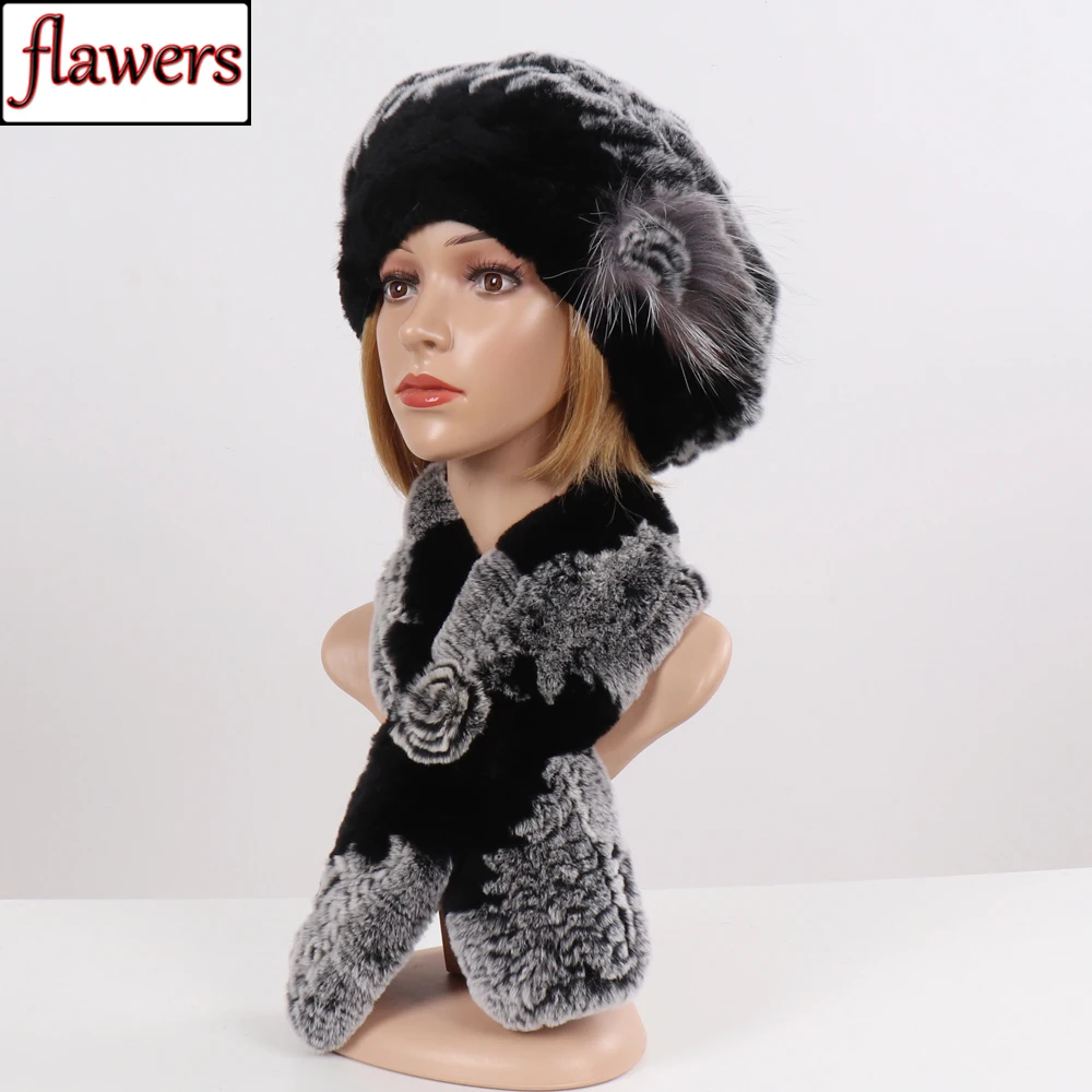 Fashion Girl Fur Cap Lady Winter Natural Real Rex Rabbit Fur Hat Scarf High Quality Women Knit 100% Genuine Fur Hat Muffler Sets
Fashion Girl Fur Cap Lady Winter Natural Real Rex Rabbit Fur Hat Scarf High Quality Women Knit 100% Genuine Fur Hat Muffler Sets