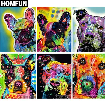HOMFUN Diy Full Square Round Drill 5D Diamond Painting Cross Stitch Diamond Embroidery "Colorful dog" Home Decor Gift
HOMFUN Diy Full Square Round Drill 5D Diamond Painting Cross Stitch Diamond Embroidery "Colorful dog" Home Decor Gift