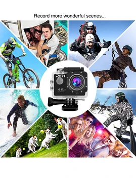 F60/F60R Goldfox Action Camera 4K/30fps 16MP WiFi 170D Bike Helmet Cam 30M Go Waterproof Pro Extreme Sports DV camera Car Cam
F60/F60R Goldfox Action Camera 4K/30fps 16MP WiFi 170D Bike Helmet Cam 30M Go Waterproof Pro Extreme Sports DV camera Car Cam