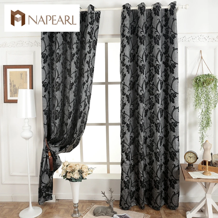 NAPEARL 1 Piece Dark grey blinds window treatments semi-blackout 3D curtains for living room modern curtain fabrics ready made
NAPEARL 1 Piece Dark grey blinds window treatments semi-blackout 3D curtains for living room modern curtain fabrics ready made