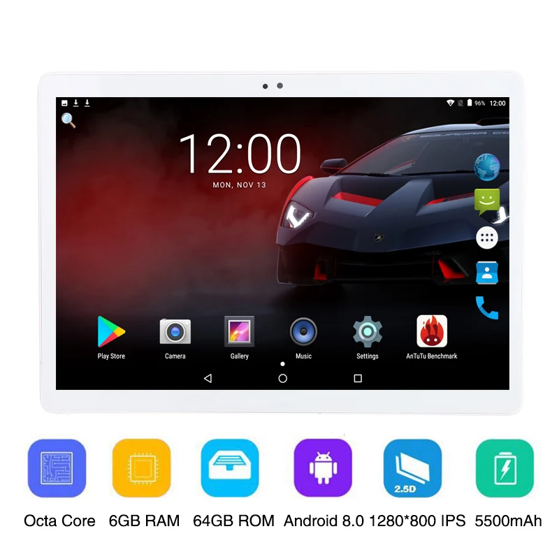 2019 Global Version 10.1 inch tablet 6GB RAM 64GB ROM Octa Core Android 8.0 128x0800 IPS 8 Core Tablet Pc
2019 Global Version 10.1 inch tablet 6GB RAM 64GB ROM Octa Core Android 8.0 128x0800 IPS 8 Core Tablet Pc