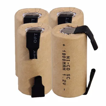 Real capacity 4 pcs SC 1800mah 1.2v battery NICD rechargeable batteries for makita bosch B&D Hitachi metabo dewalt power tools
Real capacity 4 pcs SC 1800mah 1.2v battery NICD rechargeable batteries for makita bosch B&D Hitachi metabo dewalt power tools