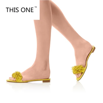 Brand Women Decor Beach Shoes Black yellow Slides Faux Suede Fringed Mules Slip On Dress Slippers Loafers US Size 35-46
Brand Women Decor Beach Shoes Black yellow Slides Faux Suede Fringed Mules Slip On Dress Slippers Loafers US Size 35-46