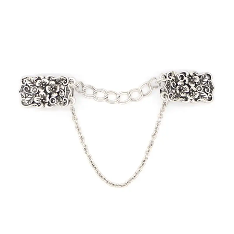 Sweater Chain Scarf Clip Cardigan Clips Metal Buckle Pendant Jewelry Unisex Shirt Collar Decoration Fixing Clothes Ornaments
Sweater Chain Scarf Clip Cardigan Clips Metal Buckle Pendant Jewelry Unisex Shirt Collar Decoration Fixing Clothes Ornaments
