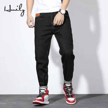 HMILY 2019 Fashion New Men's Casual Slim Patch Jeans Plus Size Men's Jeans Black Classic Pants Teenager Boy Trendy Trousers Male
HMILY 2019 Fashion New Men's Casual Slim Patch Jeans Plus Size Men's Jeans Black Classic Pants Teenager Boy Trendy Trousers Male