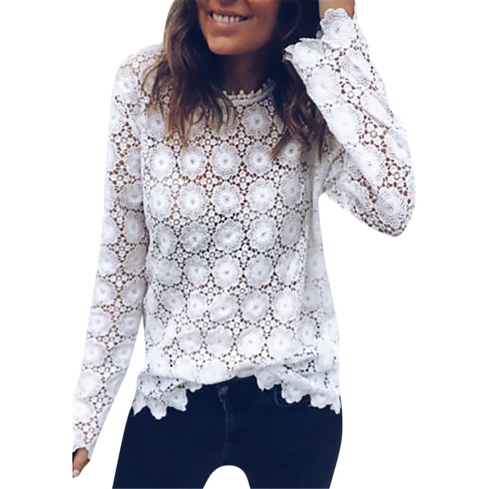 Winter women blouses solid flower girl shirts Women Fashion Lace Long Sleeve Patchwork Slim Blouse Ladies Casual Tops
Winter women blouses solid flower girl shirts Women Fashion Lace Long Sleeve Patchwork Slim Blouse Ladies Casual Tops