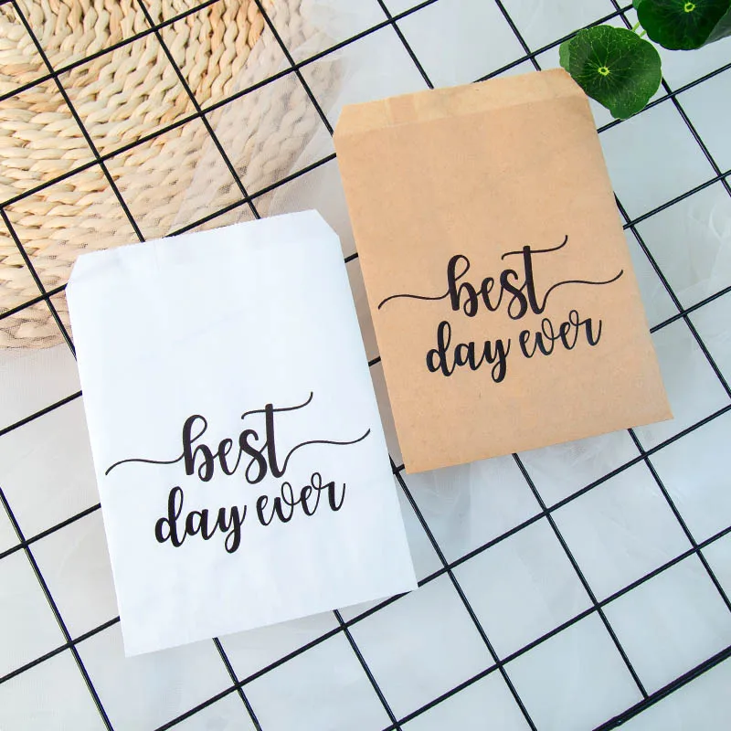 25pcs Kraft Paper Best day ever Favor Bags for Wedding Bride Shower Party Decorations Coffee Candy Popcorn Buffet Gift Bag
25pcs Kraft Paper Best day ever Favor Bags for Wedding Bride Shower Party Decorations Coffee Candy Popcorn Buffet Gift Bag