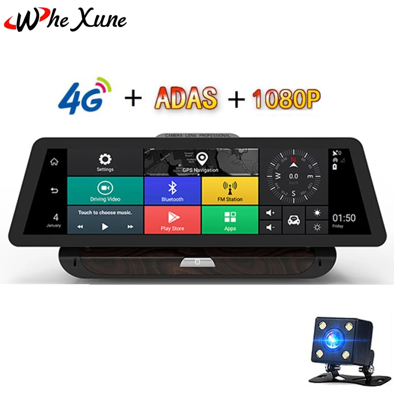 WHEXUNE 10" 4G Wifi ADAS Car DVR Dash Camera Android5.1 Full HD 1080P GPS Navigation Video Recorder Bluetooth Dual Lens Dash Cam
WHEXUNE 10" 4G Wifi ADAS Car DVR Dash Camera Android5.1 Full HD 1080P GPS Navigation Video Recorder Bluetooth Dual Lens Dash Cam