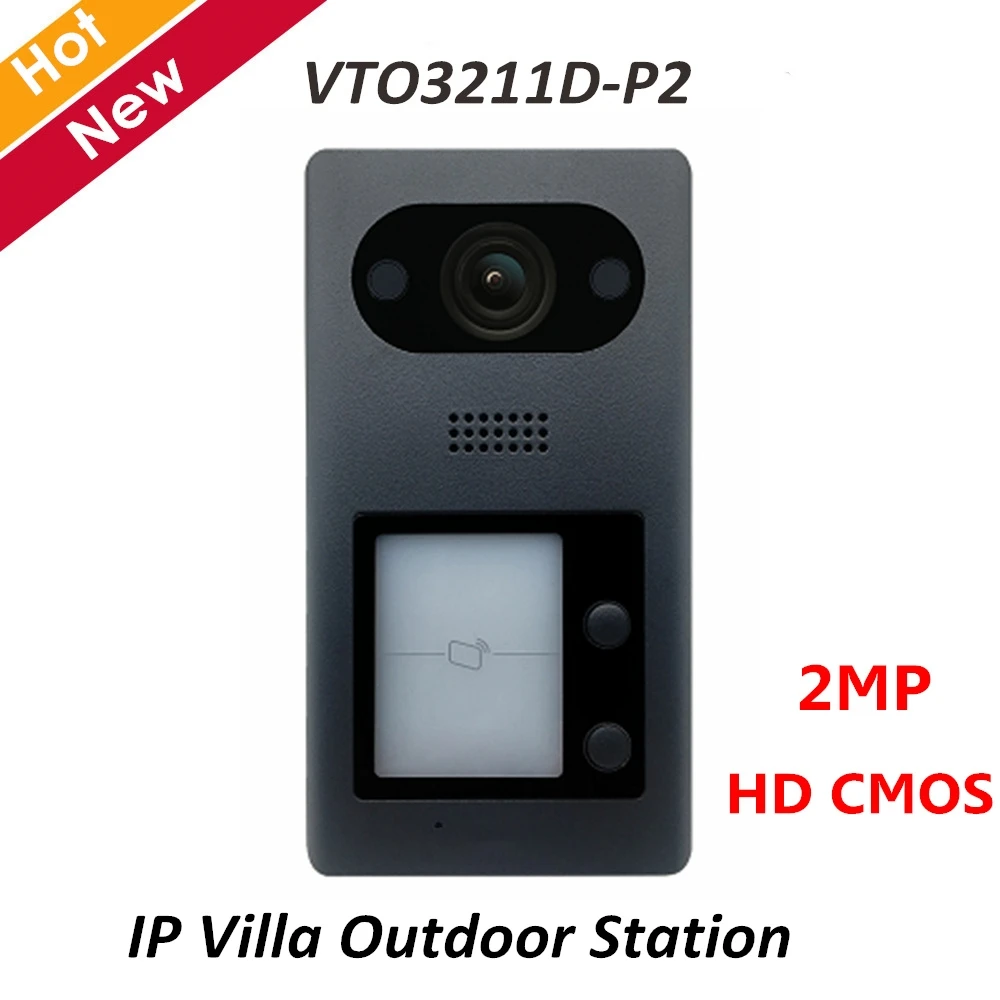 Dahua VTO3211D-P2 IP Villa Outdoor Station 2MP HD CMOS camera H.264 140 degree 10M/100Mbps Aluminum material for IP intercom
Dahua VTO3211D-P2 IP Villa Outdoor Station 2MP HD CMOS camera H.264 140 degree 10M/100Mbps Aluminum material for IP intercom