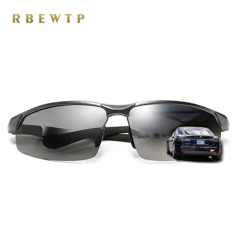 RBEWTP Aluminum magnesium Frame Top Lens Photochromic Sports Polarized Sunglasses Men Driving Day and Night Vision Sun Glasses
RBEWTP Aluminum magnesium Frame Top Lens Photochromic Sports Polarized Sunglasses Men Driving Day and Night Vision Sun Glasses