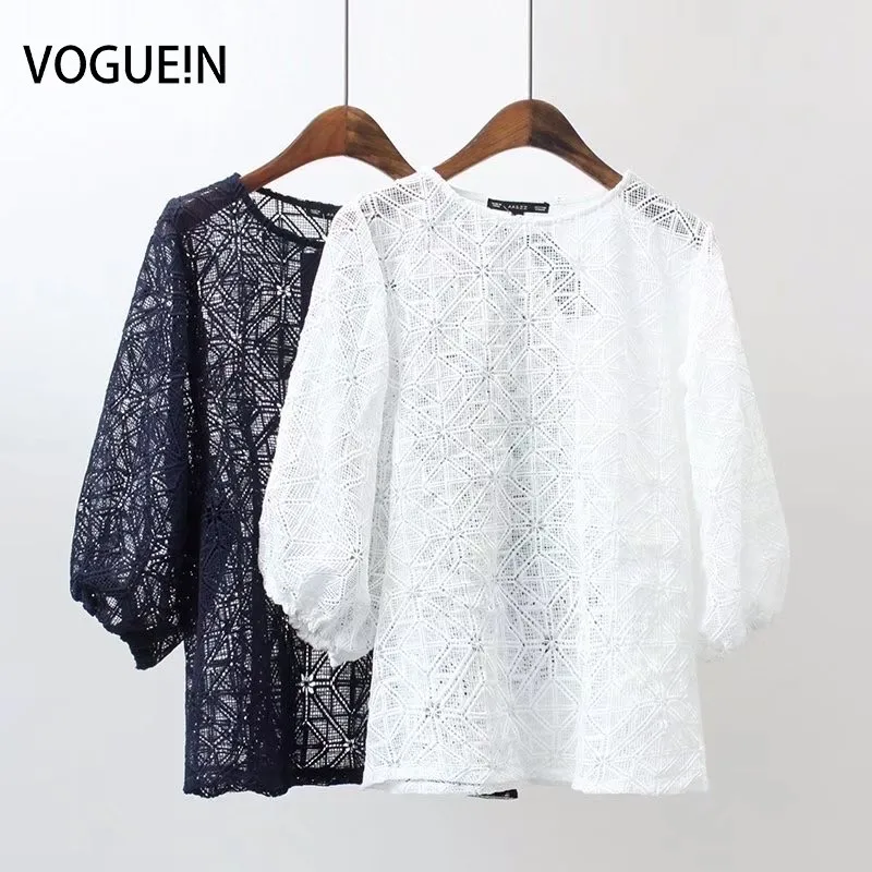 VOGUEIN New Womens O-Neck Embroidered Lace Hollow Pullover Blouse Tops Shirt Wholesale
VOGUEIN New Womens O-Neck Embroidered Lace Hollow Pullover Blouse Tops Shirt Wholesale