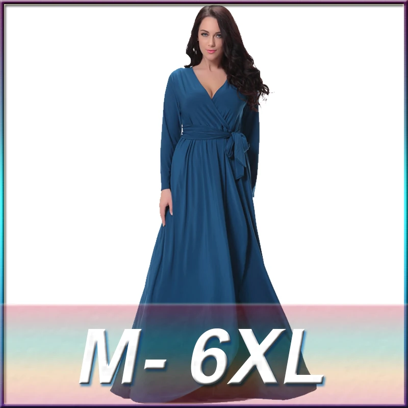 Women Dress Summer 2016 Plus Size XXXL 4XL 5XL 6XL Sexy V-Neck Long Sleeve Maxi Dresses Big Size Long Dress
Women Dress Summer 2016 Plus Size XXXL 4XL 5XL 6XL Sexy V-Neck Long Sleeve Maxi Dresses Big Size Long Dress