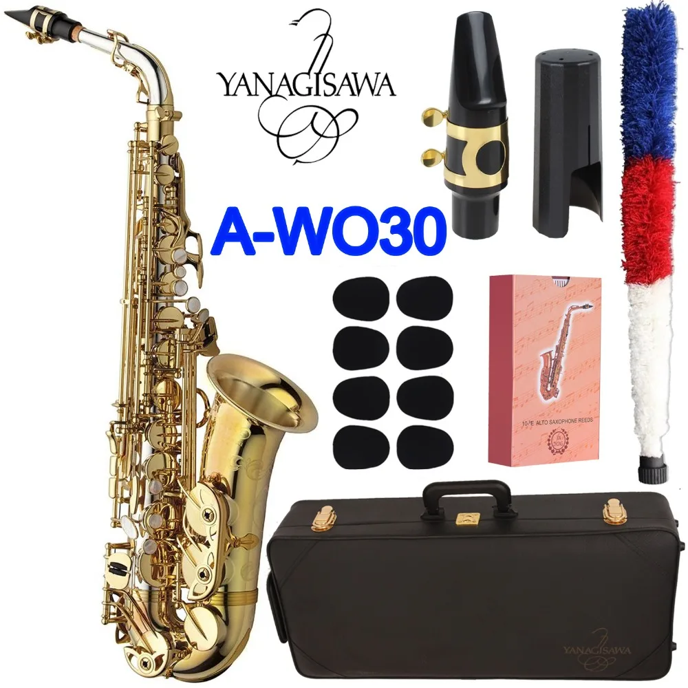 Yanagisawa Alto Saxophone A-WO30 Gold Lacquer With Case Sax Alto Mouthpiece Ligature Reeds Neck Musical Instrument Accessories
Yanagisawa Alto Saxophone A-WO30 Gold Lacquer With Case Sax Alto Mouthpiece Ligature Reeds Neck Musical Instrument Accessories