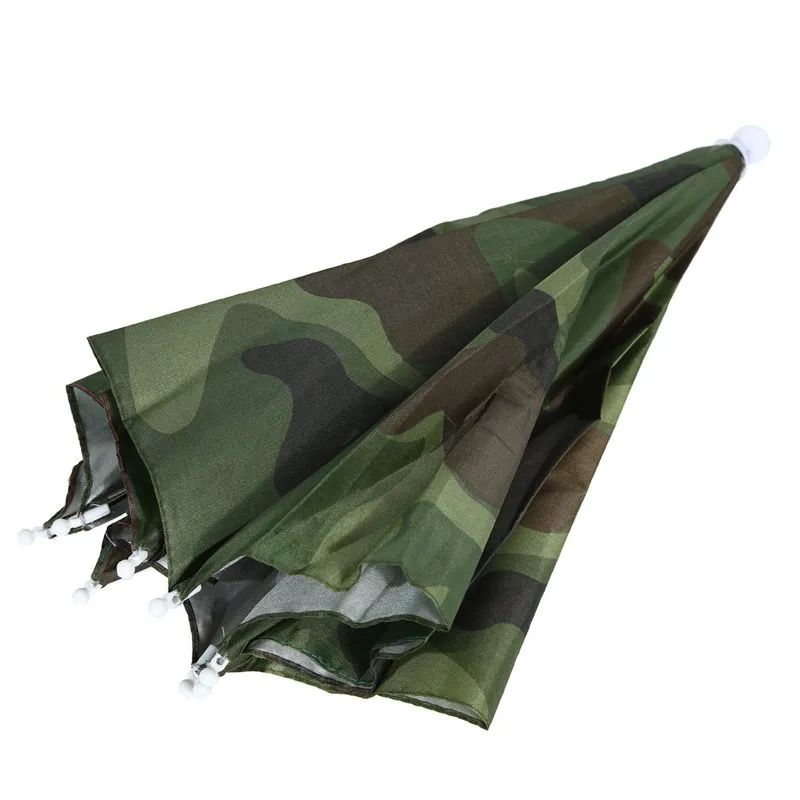 Foldable Umbrella Hat Cap Headwear Umbrella for Fishing Hiking Beach Camping Cap Head Hats Outdoor Rain Gear