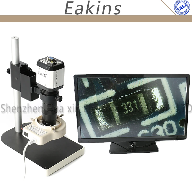 2.0MP HD VGA USB Microscope Camera For Industry Lab AV TV USB Output Video Recorder +100X C-mount Lens+56 LED Ring Lamp+Stand 
2.0MP HD VGA USB Microscope Camera For Industry Lab AV TV USB Output Video Recorder +100X C-mount Lens+56 LED Ring Lamp+Stand