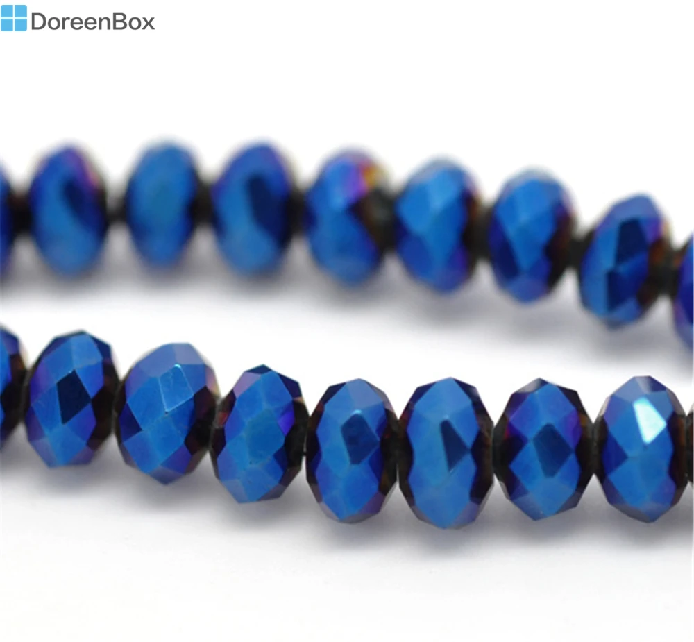 Doreen Box hot- Dark Blue AB Color Crystal Glass Faceted Rondelle Beads 6mm,Approx 300Pcs (B14945)
Doreen Box hot- Dark Blue AB Color Crystal Glass Faceted Rondelle Beads 6mm,Approx 300Pcs (B14945)