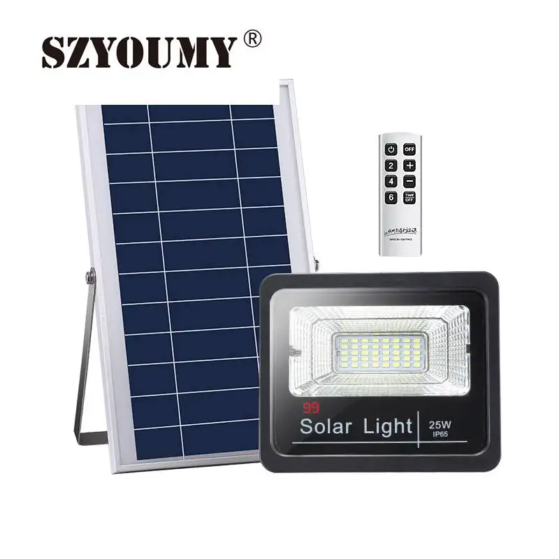 SZYOUMY Upgared 25W 40W 60W 100W Solar floodlight Outdoor Square Street LED Garden Solar Light With Remote Battery Display
SZYOUMY Upgared 25W 40W 60W 100W Solar floodlight Outdoor Square Street LED Garden Solar Light With Remote Battery Display