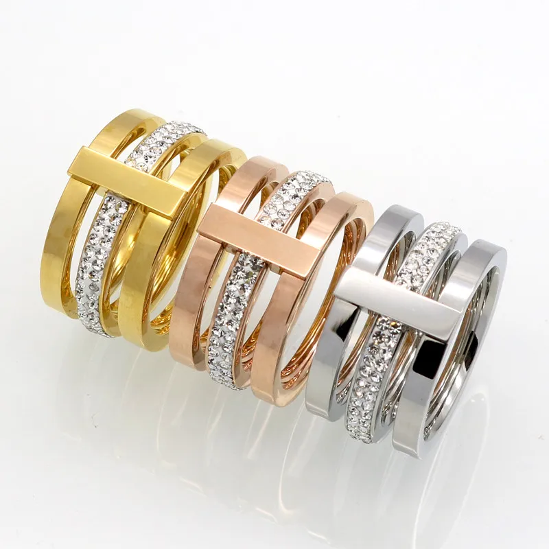2019 Best Fashion Three Layers Zircon Stainless Steel Titanium Ring For Men Women CZ Crystal Ring Band Jewelry Custom Accessorie
2019 Best Fashion Three Layers Zircon Stainless Steel Titanium Ring For Men Women CZ Crystal Ring Band Jewelry Custom Accessorie