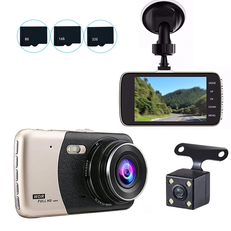 TOSPRA 4Inch Car Dvr Auto Camera Dual Lens FHD 1080P Dash Cam Video Recorder With Rear View Camera Registrator Night Vision DVRs
TOSPRA 4Inch Car Dvr Auto Camera Dual Lens FHD 1080P Dash Cam Video Recorder With Rear View Camera Registrator Night Vision DVRs