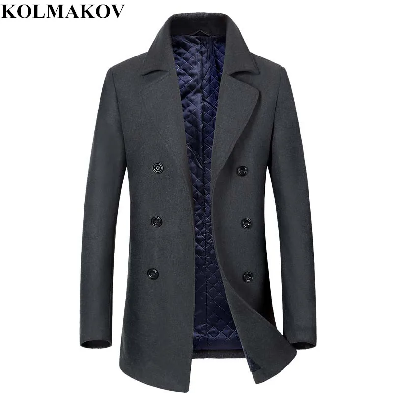 KOLMAKOV 2018 New Men's Woolen Coats Autumn Winter Classic Casual Overcoats Cotton Liner Mens Thick Black/Grey Outwear M-3XL
KOLMAKOV 2018 New Men's Woolen Coats Autumn Winter Classic Casual Overcoats Cotton Liner Mens Thick Black/Grey Outwear M-3XL