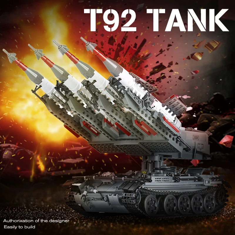 XingBao Creative WW2 Military Series SA-3 Missile and T55 Tank Legoe Children Education Building Blocks Bricks Toys Model Gifts
XingBao Creative WW2 Military Series SA-3 Missile and T55 Tank Legoe Children Education Building Blocks Bricks Toys Model Gifts