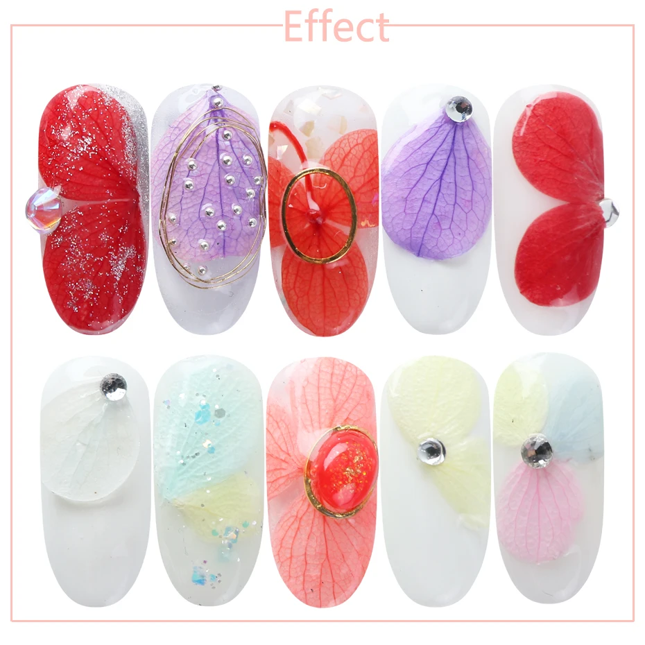 50pcs Nail Dried Flower 3D Nail Art Decorations Natural Real Stickers Sliders Manicure Design UV Gel Polish Jewelry Tips LA980 (7)