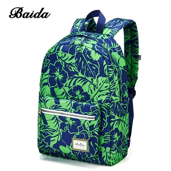 BAIDA Fashion Green Floral Print Backpack Flower Pattern Women Cool Daypack Teenage School Bags for Youth Girls Boys Rucksacks
BAIDA Fashion Green Floral Print Backpack Flower Pattern Women Cool Daypack Teenage School Bags for Youth Girls Boys Rucksacks