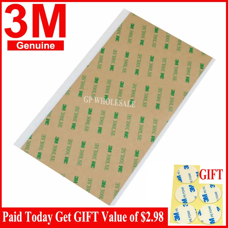 (4"x8") 3M 300LSE 9495LE Transparent Double Sided Adhesive Tape For Phone LCD Repair Diamond Bond 10cmx20cm (10 Sheets/Lot)
(4"x8") 3M 300LSE 9495LE Transparent Double Sided Adhesive Tape For Phone LCD Repair Diamond Bond 10cmx20cm (10 Sheets/Lot)