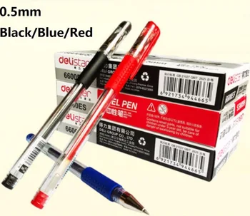 Deli Brand 0.5mm Fine Pen Black Blue Red Gel Ink Pen with Excellent Smooth Writing Point wholesale acceptable 1 3 6 12 PCS
Deli Brand 0.5mm Fine Pen Black Blue Red Gel Ink Pen with Excellent Smooth Writing Point wholesale acceptable 1 3 6 12 PCS
