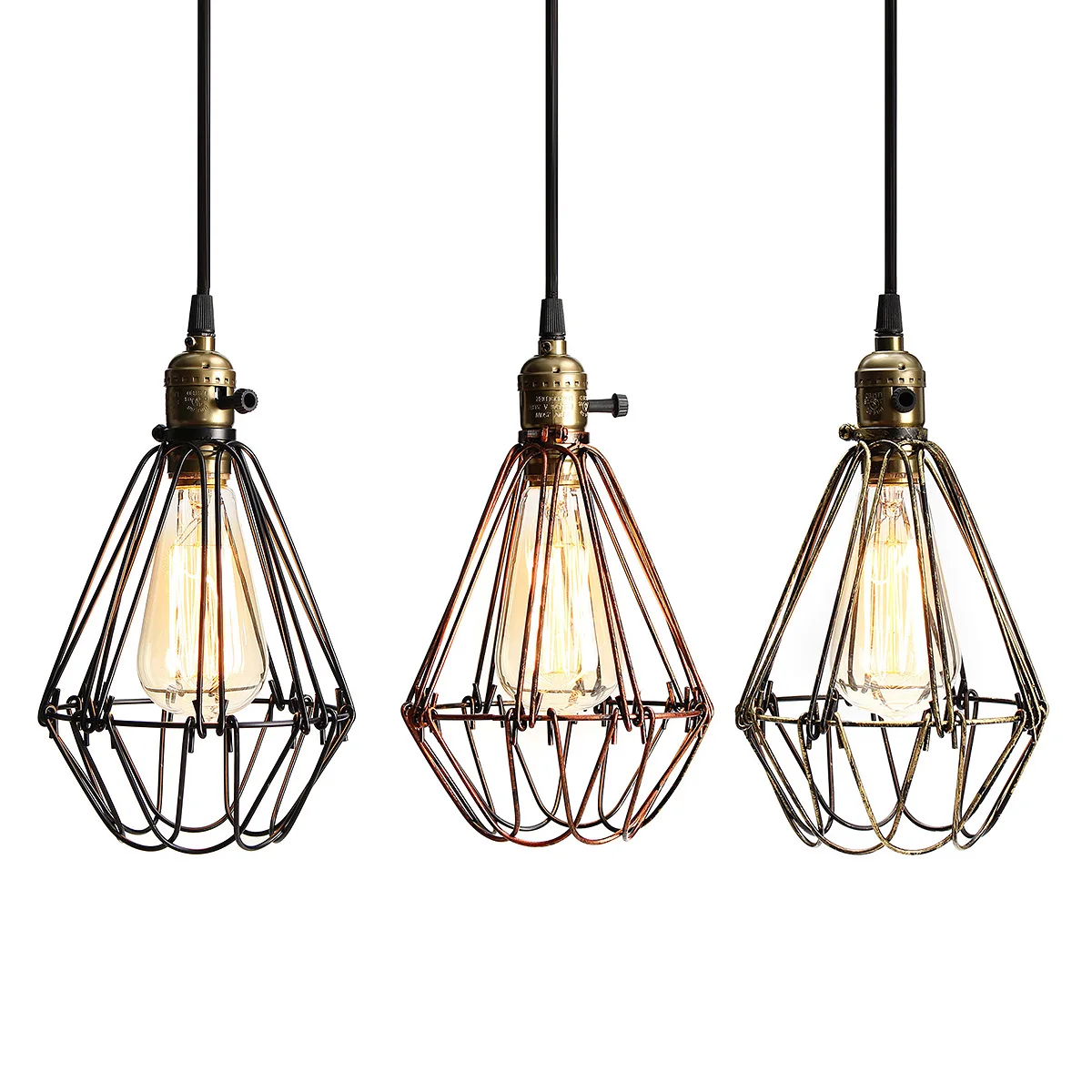 Industrial Retro Dimmable E27 Pendant Light Hanging Lighting Lamp For Home Restaurant Loft Classic Decorative 110-220V
Industrial Retro Dimmable E27 Pendant Light Hanging Lighting Lamp For Home Restaurant Loft Classic Decorative 110-220V