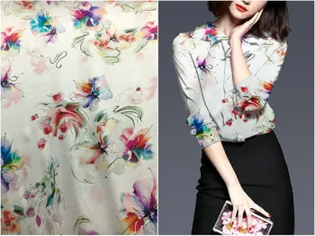 19mm 108cm wide spandex butterfly print stretch silk satin fabric for dress shirt clothes cheongsam 97% mulberry silk & 3%
19mm 108cm wide spandex butterfly print stretch silk satin fabric for dress shirt clothes cheongsam 97% mulberry silk & 3%