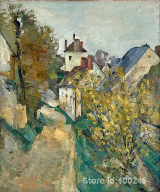 

artwork by Paul Cezanne The House of Dr Gachet in Auvers sur Oise Oil paintings reproduction High quality Hand painted