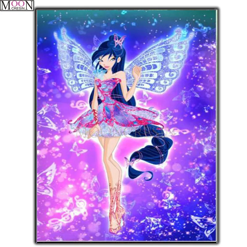 DIY 5D Diamond Painting Cross Stitch Purple Butterfly Girl Diamond Embroidery Square Drill Diamond Mosaic Decoration Rhinestones
DIY 5D Diamond Painting Cross Stitch Purple Butterfly Girl Diamond Embroidery Square Drill Diamond Mosaic Decoration Rhinestones