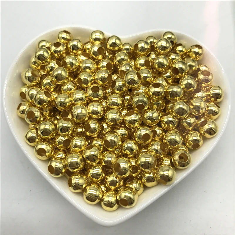 3/4/5/6mm 100pcs/Bag Big Hole Alloy Spacer Beads Round Loose Beads For Jewelry Making DIY Jewelry Findings Metal Golden Beads
3/4/5/6mm 100pcs/Bag Big Hole Alloy Spacer Beads Round Loose Beads For Jewelry Making DIY Jewelry Findings Metal Golden Beads