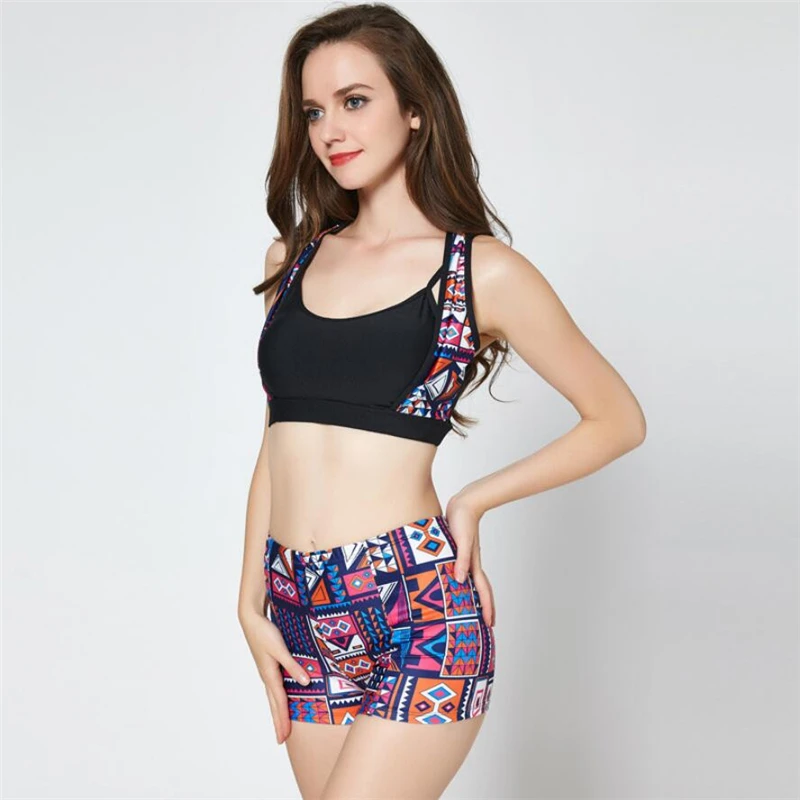 2019 Summer Modest sport bikini for woman plus size XXL bathing suit with shorts swimsuit fitness bikini swimwear on beach
2019 Summer Modest sport bikini for woman plus size XXL bathing suit with shorts swimsuit fitness bikini swimwear on beach
