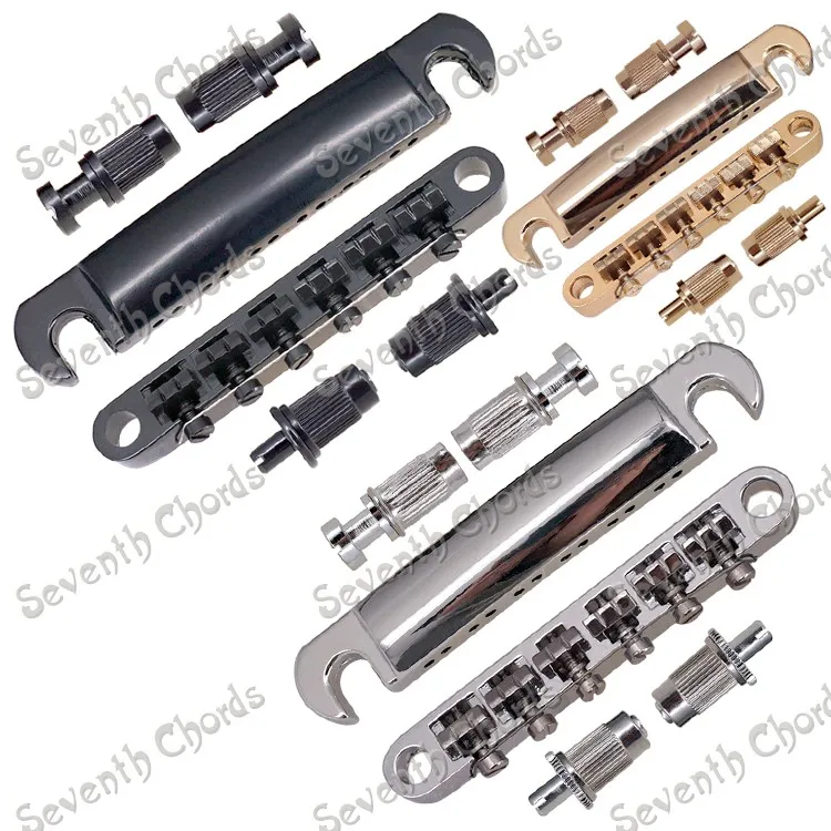 A Set 12 String Saddle Tune-O-Matic Bridge & Tailpiece For LP Electric Guitar With Stud & Anchor / Chrome & Black & Gold Choose
A Set 12 String Saddle Tune-O-Matic Bridge & Tailpiece For LP Electric Guitar With Stud & Anchor / Chrome & Black & Gold Choose