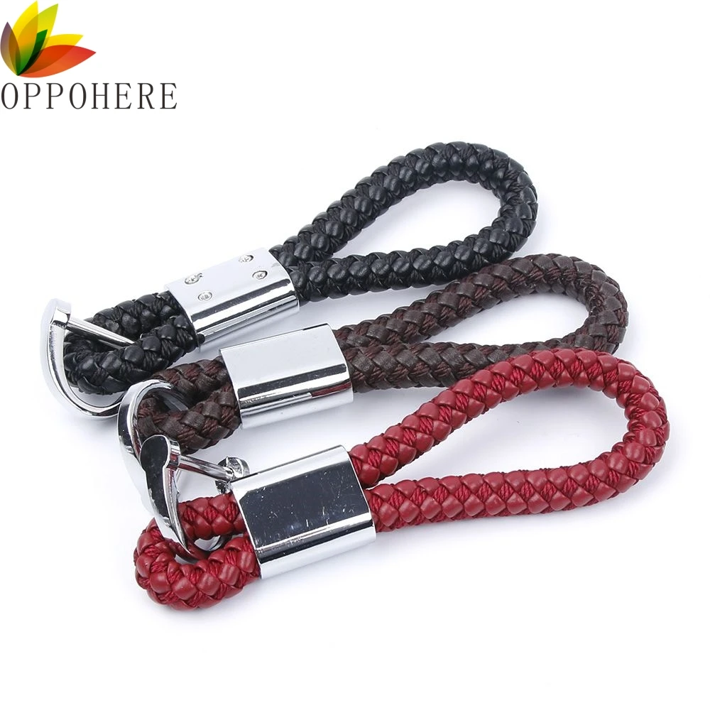 OPPOHERE New Men Women's Braided Leather Strap Universal Car Key Chain Ring Keychain Fobs
OPPOHERE New Men Women's Braided Leather Strap Universal Car Key Chain Ring Keychain Fobs