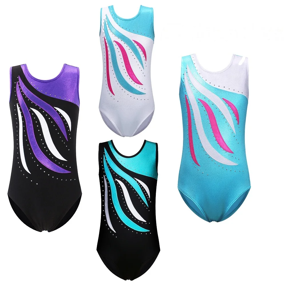 BAOHULU 3-14 Years Girls Sleeveless Shiny Diamond Gymnastics Leotard One-Piece Blue Black White Child Kids Ballet Dance Wear
BAOHULU 3-14 Years Girls Sleeveless Shiny Diamond Gymnastics Leotard One-Piece Blue Black White Child Kids Ballet Dance Wear